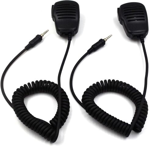 (2-Pack) 1-pin 3.5mm Handheld Speaker Mic Microphone for Yaesu Vertex VX-6 VX-6R VX-7R VX-120 VX-127 VX-170 FT-270 FT-277 Standard Horizon HX210 HX270 HX370 HX380 HX400 HX407 in Saudi Arabia