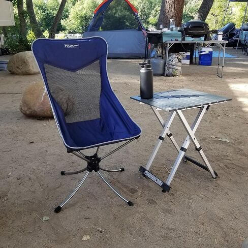Lightspeed Outdoors Silent Swivel Lightweight Camping Chair | Foldable Compact 360 Degree Chair in Saudi Arabia