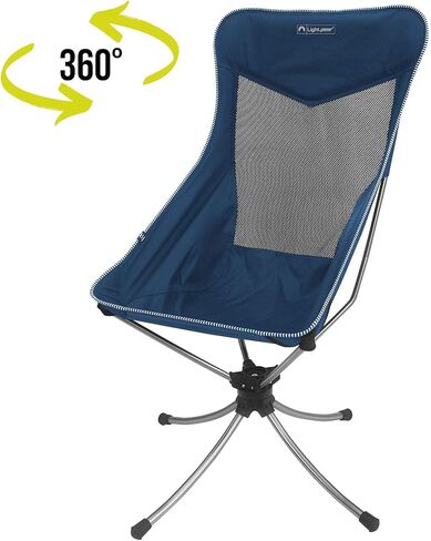 Lightspeed Outdoors Silent Swivel Lightweight Camping Chair | Foldable Compact 360 Degree Chair in Saudi Arabia