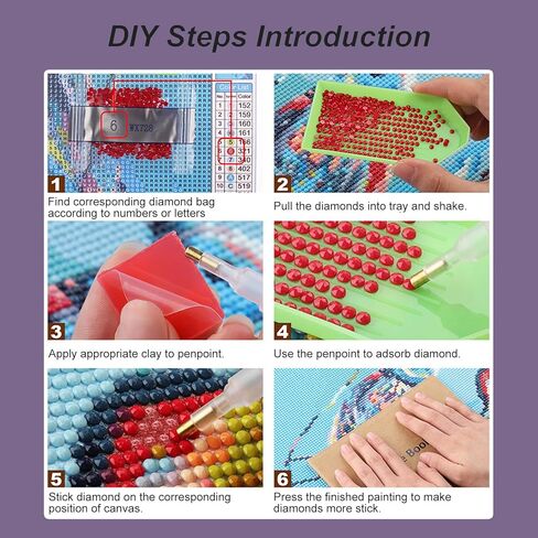 AMORARS Bird Diamond Painting Kit for Adults, 5D Flower Bird Diamond Art Beginners - DIY Full Diamond Dot Gem Art Paintings, Suitable Gifts, and Home Decoration Crafts, 12x12Inch in Saudi Arabia