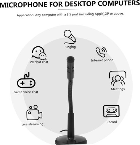 USB Microphone for Desktop Meeting Game Chatting Tool High Sensitivity Portable Mic in Saudi Arabia