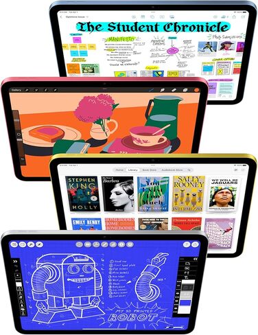 Apple iPad 11-inch: A16 chip, 11-inch Model, Liquid Retina Display, 128GB, Wi-Fi 6, 12MP Front/12MP Back Camera, Touch ID, All-Day Battery Life — Blue with Apple Pencil (USB-C) in Saudi Arabia