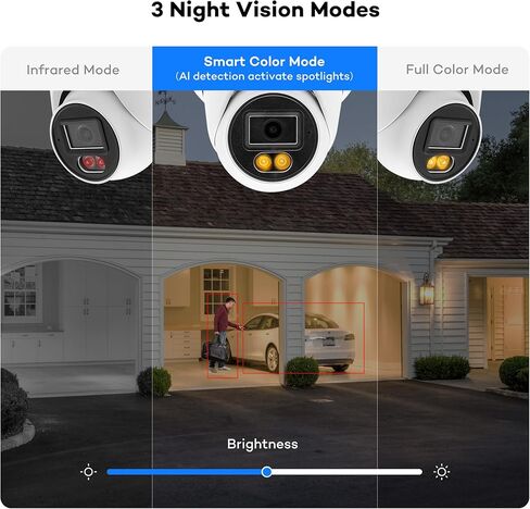 ONWOTE 16 Channel Security Camera System, AI Motion Detection, Color Night Vision,16x 5MP Audio PoE IP Cameras, 16CH 4K 8MP Commercial NVR, Total 1280ft Cables, Business CCTV, (No Hard Drive Included) in Saudi Arabia