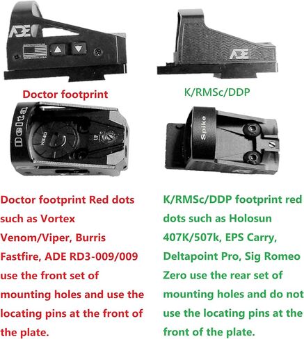 Optic Mount Plate for SAR USA K2 45/P8S/P8L-Compatible with Noblex Sight G,Burris Fastfire C,1,2,3,Vector Optics SCRD-19II Frenzy,HEX Dragonfly,Cyelee Calf V2/CT RAD Pro,Vomz Pilad,MAKdot Red Dot in Saudi Arabia