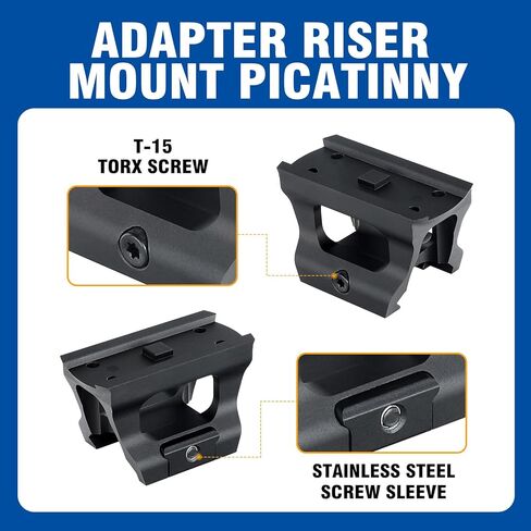 Picatinny Riser Red Dot Mount متوافق مع Aimpoint Micro T1، T2، H1، H2 Red Dot Sight in Kuwait