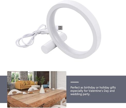 Zerodeko USB Rechargeable Bedside Reading Lamp with Eye-Caring Button Dimmer, White Small Desktop Table Light for Bedroom and Study in Saudi Arabia