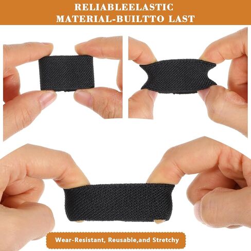 10pcs Backpack Strap Keeper,Elastic Strap Keepers for Backpacks,1.57 X 0.79 in Polyester Stretch, Belt Keeper 1.5 inch for Backpacks Securing Belts and Suspenders in Saudi Arabia