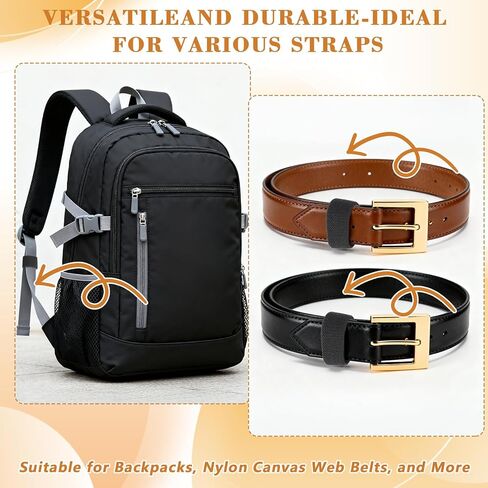 10pcs Backpack Strap Keeper,Elastic Strap Keepers for Backpacks,1.57 X 0.79 in Polyester Stretch, Belt Keeper 1.5 inch for Backpacks Securing Belts and Suspenders in Saudi Arabia