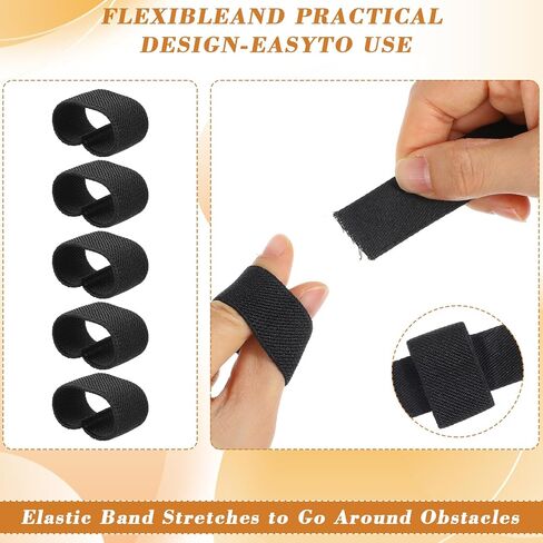 10pcs Backpack Strap Keeper,Elastic Strap Keepers for Backpacks,1.57 X 0.79 in Polyester Stretch, Belt Keeper 1.5 inch for Backpacks Securing Belts and Suspenders in Saudi Arabia