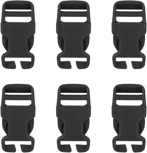 KRYDEX 6 PCS 1 Inch Quick Release Buckle Side Release Replacement Buckles for Vest Backpack Camping Gear in Saudi Arabia