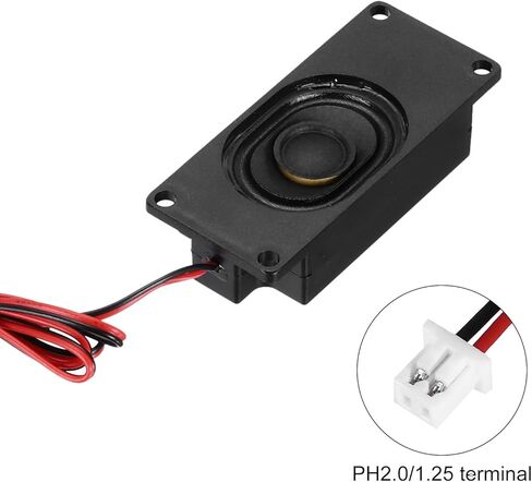 2 Pcs 3 Watt 8 Ohm Single Mini Speaker Full-Range Mobile Portable Advertising Machine Speaker with Terminal Wire Connector Separating Interface for Small Electronic Projects in Saudi Arabia