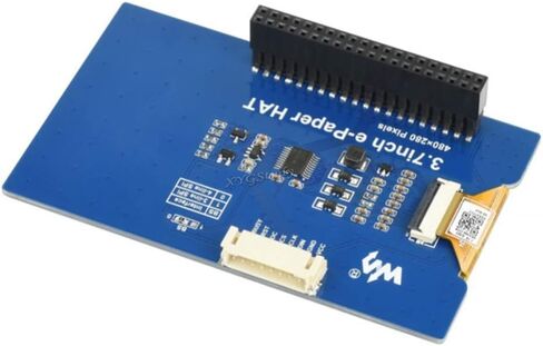 3.7 inch e-Paper E-Ink Display HAT 480×280 Pixels Screen Black/White 4 Grey Scales SPI Interface for Raspberry Pi 4 3 2 Jetson Nano STM32 3.3V / 5V @XYGStudy in Saudi Arabia
