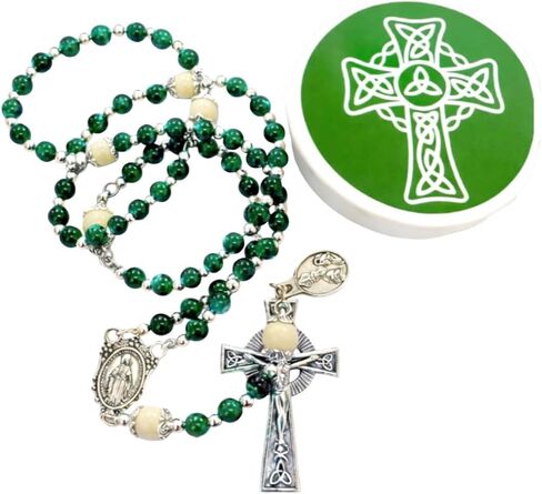 Westmon Works Saint Patrick Irish Rosary with Celtic Crucifix and Protective Case in Saudi Arabia