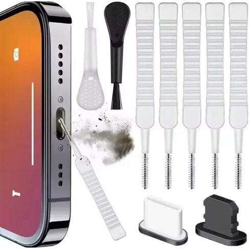 Dust Plug Kit with Cleaning Brush (14 Pcs), for Computers Laptops Electronics in Saudi Arabia