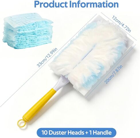 10 Count, Disposable, Duster Refills, Cleaning Brush, Electronics Furniture Blinds Ceiling Fans in Saudi Arabia