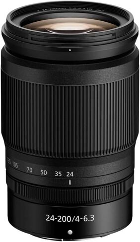 Nikon NIKKOR Z 24-200mm f/4-6.3 VR Lens Compatible with Z Mount (Full Frame) Bundle with 67mm UV Filter + Lens Cap Keeper + Deluxe Cleaning Kit + Cleaning Cloth (5 Items) in Saudi Arabia