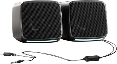 Home Computer Speakers, Small Speakerwith Crystal-Clear Sound Portable Computer Sound Bar Speaker for Desktop, 1 Pair in Saudi Arabia
