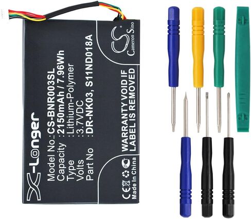 Cameron Sino 2150mAh Battery for Barnes & Noble BNRV300, BNTV350, Nook Simple Touch, Simple Touch 6" with 7/pcs Toolskits in Saudi Arabia