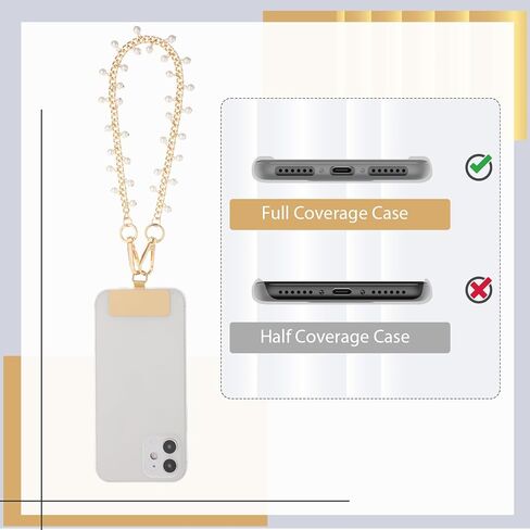 Bememo Phone Chain Wrist Strap Phone Lanyard Wristlet Strap with 2 Tether Tabs for Women Traveling Shopping in Saudi Arabia