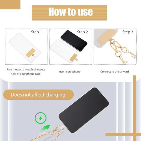 Bememo Phone Chain Wrist Strap Phone Lanyard Wristlet Strap with 2 Tether Tabs for Women Traveling Shopping in Saudi Arabia
