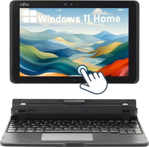 Fujitsu Stylistic Q508 Touchscreen Tablet, Atom X5-Z8550 Processor(up to 2.4 GHz), 10.1" FHD (1920x1200), 4 GB RAM, 64 GB SSD, Japanese Keyboard, Wi-Fi 5, Windows 11 Home (Renewed) in Saudi Arabia