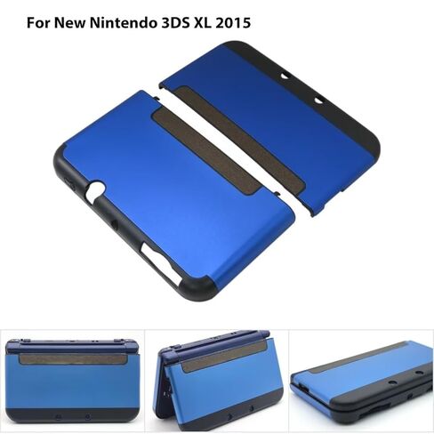غطاء حماية عصري مقاوم للصدمات باللون الأزرق ذو غلاف صلب لجهاز نينتندو 3DS LL XL 2015 الجديد - مضاد للخدش، ومضاد للانزلاق، ومقاوم للغبار in Kuwait