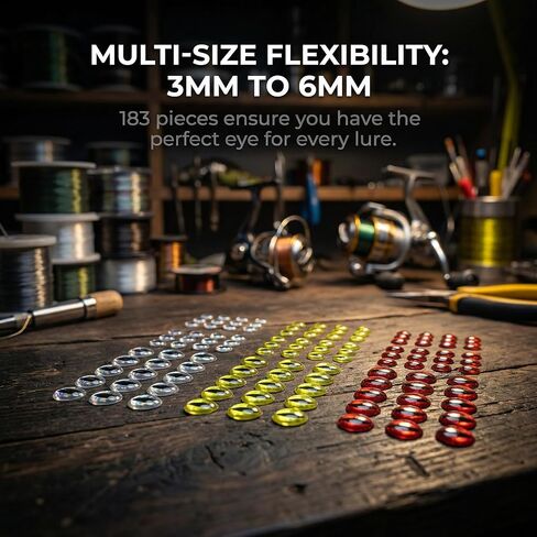 3D Fishing Lure Eyes 183pcs – Holographic Fly Tying Material with Self-Adhesive Backing for Lure Making and Crafts in Saudi Arabia