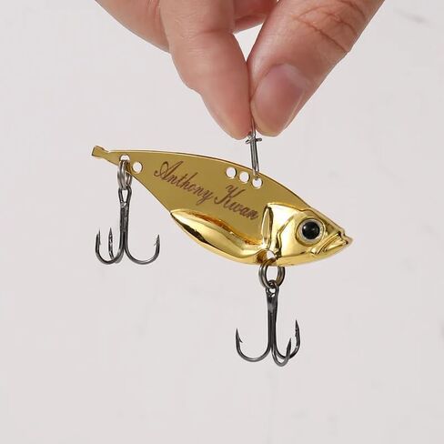 Personalized Birthday Gifts for Men, Customized Funny Engraved Fishing Lures Kit with Gifts Box, Freshwater Saltwater Fishing Hooks Fishing Gifts for Husband, Father, Grandpa in Saudi Arabia