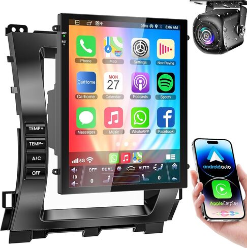 Android 15 Car Radio for Lexus GX470 2002-2009 & Toyota Prado, Support Wireless A-pple CarPlay & Android Auto, GPS Navigation Stereo,Bluetooth 5.2, Mirrorlink,FM/RDS, Backup Camera, 4G+64G in Saudi Arabia