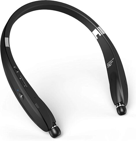 Bluetooth Headset Bluetooth 4.1 Wireless Headphone Neckband with Retractable Earbuds for iPhone, Samsung Galaxy, Android and Other Bluetooth-Enabled Devices in Saudi Arabia