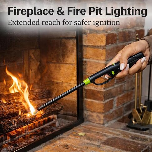 Long Reach BBQ Utility Lighters with Safety Lock, 12 Pack, Multipurpose for Grill, Candles, Stove, Fireplace, Assorted Colors in Saudi Arabia