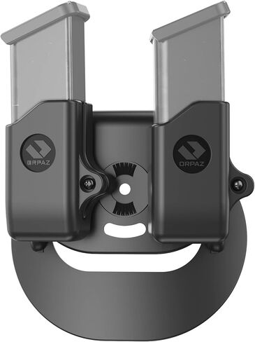 Orpaz Double Mag Pouch Compatible with Glock 43X Magazine Holster, Paddle Attachment in Saudi Arabia