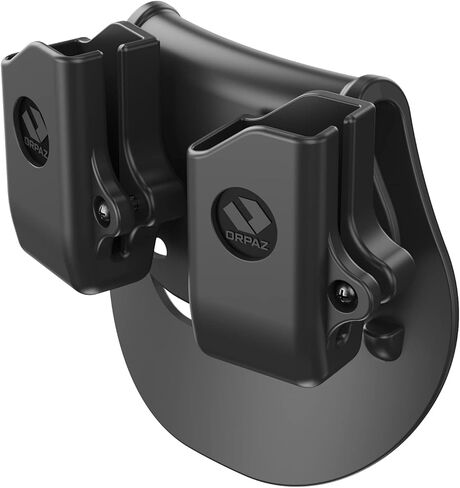 Orpaz Double Mag Pouch Compatible with Glock 43X Magazine Holster, Paddle Attachment in Saudi Arabia