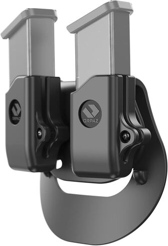 Orpaz Double Mag Pouch Compatible with Glock 43X Magazine Holster, Paddle Attachment in Saudi Arabia