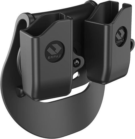Orpaz Double Mag Pouch Compatible with Glock 43X Magazine Holster, Paddle Attachment in Saudi Arabia