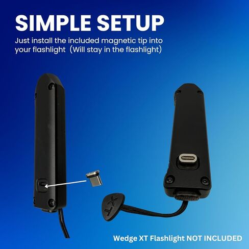 Charging Stand Cradle Dock Compatible with Streamlight Wedge XT EDC Flashlight with Magnetic USB to USB-C Cable in Saudi Arabia