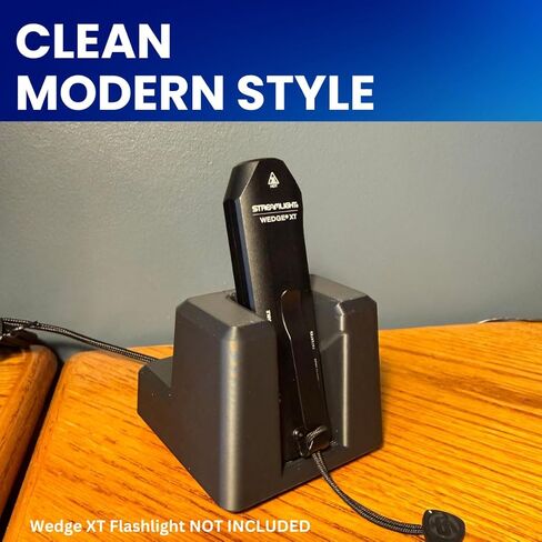 Charging Stand Cradle Dock Compatible with Streamlight Wedge XT EDC Flashlight with Magnetic USB to USB-C Cable in Saudi Arabia