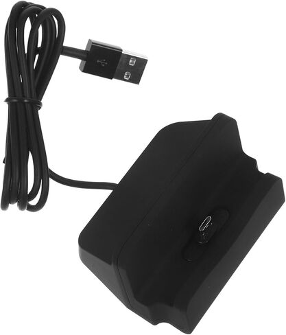 حامل شاحن سطح المكتب USB من HOMSFOU للشحن السريع المتوافق مع Edge Note وقاعدة حامل هاتف أكثر إحكاما لأجهزة Micro USB باللون الأسود in Saudi Arabia