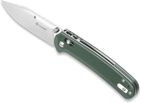 سكين جيب قابل للطي من Ganzo G768-GB EDC شفرة حادة D2 من الفولاذ المقاوم للصدأ مقبض G10 مع مشبك في الهواء الطلق سكين جيب قابل للطي للصيد والصيد والمشي لمسافات طويلة أفضل هدية للرجال (أخضر) in Kuwait