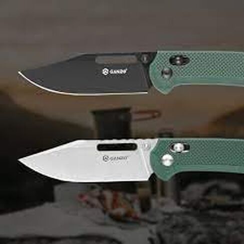 سكين جيب قابل للطي من Ganzo G768-GB EDC شفرة حادة D2 من الفولاذ المقاوم للصدأ مقبض G10 مع مشبك في الهواء الطلق سكين جيب قابل للطي للصيد والصيد والمشي لمسافات طويلة أفضل هدية للرجال (أخضر) in Kuwait