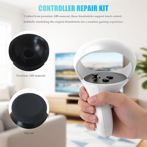 2026 New 13-in-1 Repair Kit Fit for Meta Quest 3 Controller, Rebuild Kit with Joysticks, Thumbsticks, Screwdriver, Tweezer, and Pry Tool in Saudi Arabia