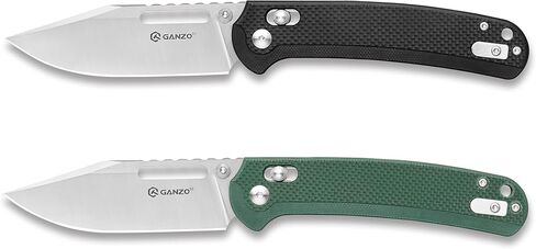 سكين جيب قابل للطي من Ganzo G768-GB EDC شفرة حادة D2 من الفولاذ المقاوم للصدأ مقبض G10 مع مشبك في الهواء الطلق سكين جيب قابل للطي للصيد والصيد والمشي لمسافات طويلة أفضل هدية للرجال (أخضر) in Kuwait