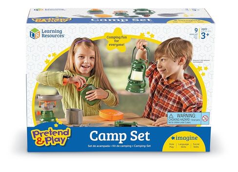 Learning Resources Play Camping Set - Imaginative Play, Outdoor CampfireToys, Gifts for Kids, 9 Piece, Ages 3+ in Saudi Arabia