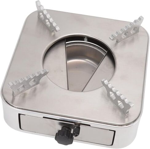 Alcohol Stove, Portable Alcohol Stove Burner Silver Stainless Steel for Camping in Saudi Arabia
