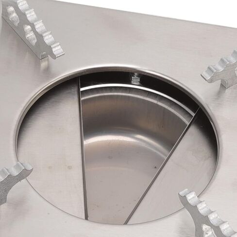 Alcohol Stove, Portable Alcohol Stove Burner Silver Stainless Steel for Camping in Saudi Arabia