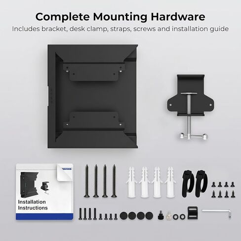 Mini PC VESA Mount for HP with C-Clamp VESA Wall Under Desk or Desk Clamp Mount for EliteDesk 800 805 705, Pro Mini 260, ProDesk 600 405 Mini PC Mounting Bracket for HP Mount to a Monitor Arm in Saudi Arabia