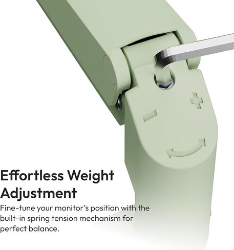 Pixio PS1S Wave Mint Green Single Monitor Arm with Mint Green HDMI 2.1 Cable Ultra Certified Ultra High Speed 6FT 8K 60Hz 4K 120Hz Nylon Braided in Saudi Arabia
