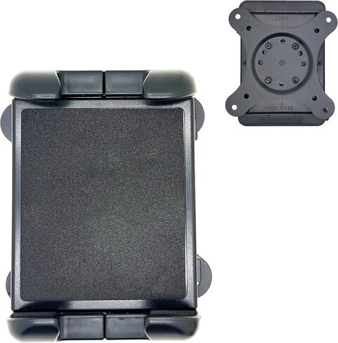 Universal VESA AMPS Mounting Holder for Tablets w/Spring Loaded Clamp that Will fit iPad Galaxy Tab Tablet up to 14" inch Screen & 0.70" Thick (75x75 | 100x100 | AMPS 2/4 Hole Mount Pattern) in Saudi Arabia