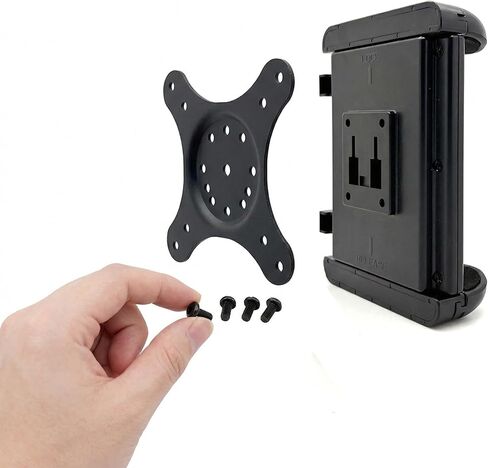 Universal VESA AMPS Mounting Holder for Tablets w/Spring Loaded Clamp that Will fit iPad Galaxy Tab Tablet up to 14" inch Screen & 0.70" Thick (75x75 | 100x100 | AMPS 2/4 Hole Mount Pattern) in Saudi Arabia