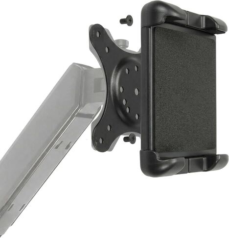 Universal VESA AMPS Mounting Holder for Tablets w/Spring Loaded Clamp that Will fit iPad Galaxy Tab Tablet up to 14" inch Screen & 0.70" Thick (75x75 | 100x100 | AMPS 2/4 Hole Mount Pattern) in Saudi Arabia